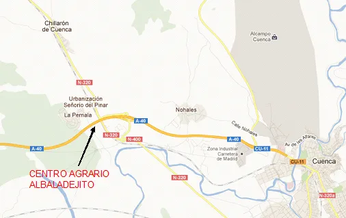 CIAF. Centro de Investigación Agroforestal Albaladejito. Ubicación